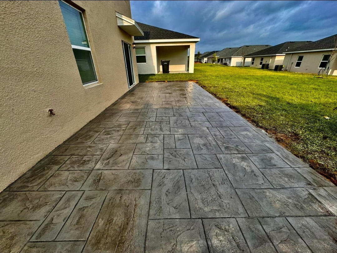 Modern Slate Style Patio-South Florida